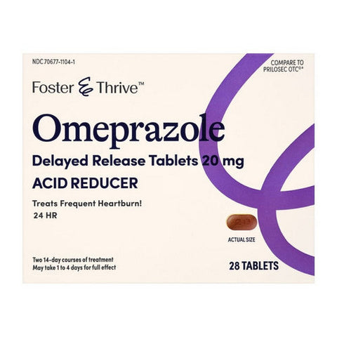 Foster And Thrive, Omeprazole Delayed Release, 20 Mg, 28 Tabs Foster And Thrive