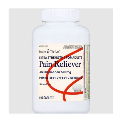 Foster And Thrive, Extra Strength Pain Reliever, 500 Mg, 500 Caps Foster And Thrive