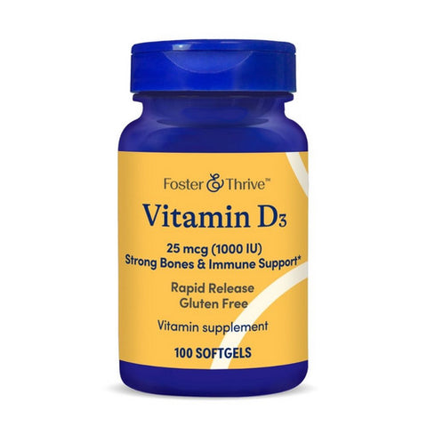 Vitamin D3 100 Softgels by Foster And Thrive