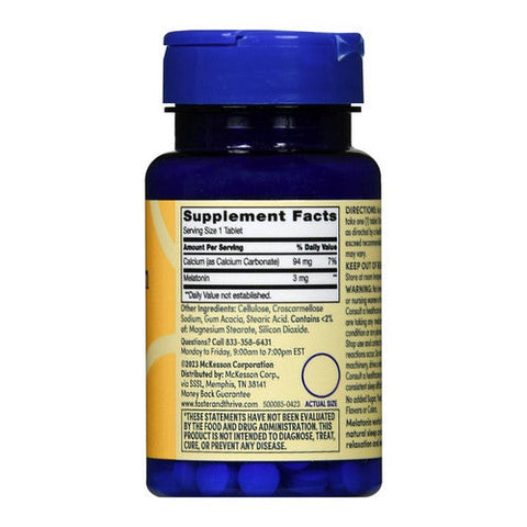 Foster And Thrive, Melatonin, 3 Mg, 120 Tabs Foster And Thrive