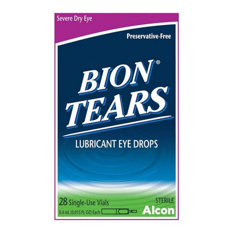 Bion Tears, Lubricant Eye Drops Single-Use Vials, 28 Count Bion Tears