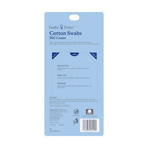 Foster And Thrive, Cotton Swab, 300 Count Foster And Thrive