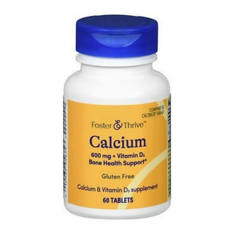 Foster And Thrive, Calcium Plus Vitamin D3, 600 Mg, 60 Tabs Foster And Thrive