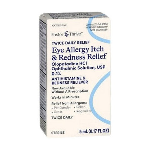Foster And Thrive, Twice Daily Eye Allergy Itch Relief, 5 Ml Foster And Thrive