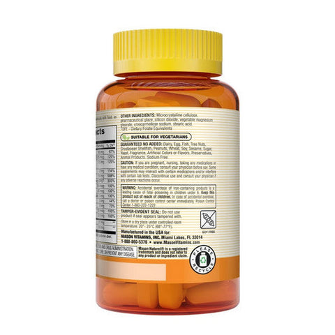 Mason, Renal Multivitamin Caplets, 100 Capsules Mason