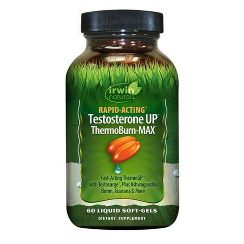 Rapid Acting Testosterone UP Thermo Burn Max 60 Capsules by Irwin Naturals