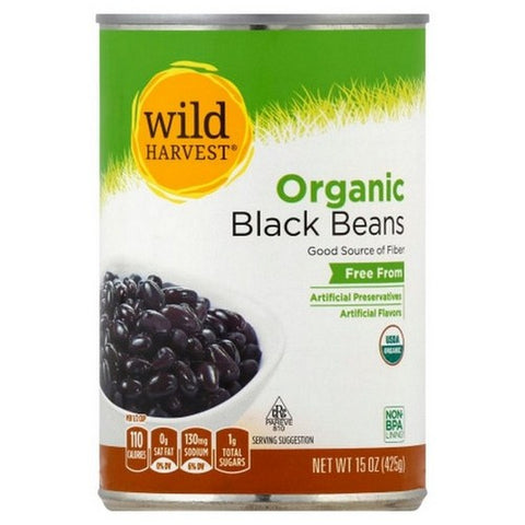 Organic Black Beans 15 Oz (Case Of 12) by Wild Harvest
