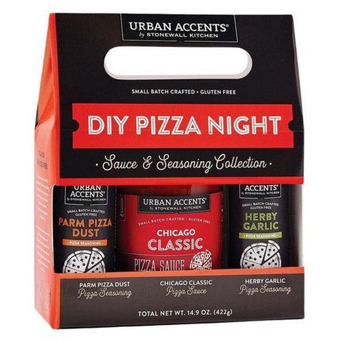 Urban Accents, Pizza Party Trio Gift Set, 14.9 Oz (Case Of 6) Urban Accents
