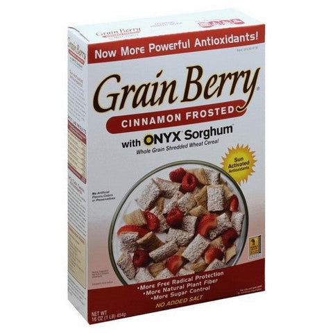 Grain Berry, Cinnamon Frosted Cereal, 16 Oz (Case Of 6) Grain Berry