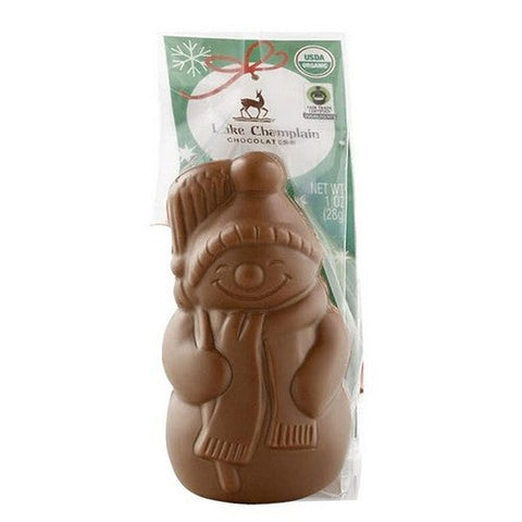 Lake Champlain, Organic Milk Chocolate Snowman, 1 Oz (Case Of 20) Lake Champlain