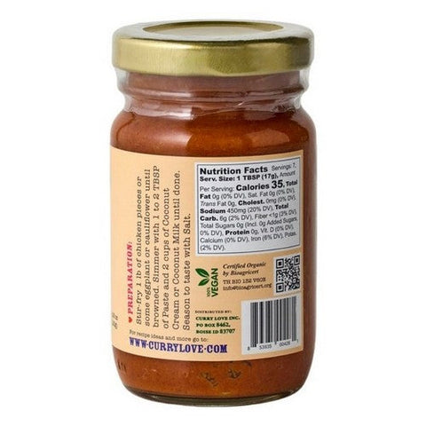 Mike's Organic Foods, Curry Paste Red Thai Mild Spicy Glass Jar, 4.23 Oz (Case Of 6) Mike's Organic Foods