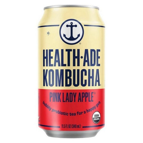 Health-Ade, Kombucha Pink Lady Apple Tea, 11.5 Oz X 4 Count (Case Of 6) Health-Ade