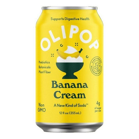 Olipop, Banana Cream Soda, 12 Oz (case Of 12) Olipop
