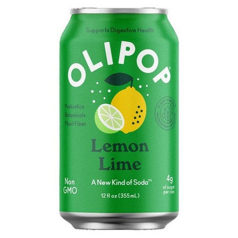 Olipop, Lemon Lime Soda, 12 Oz (Case Of 12) Olipop