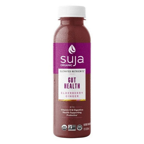 Suja, Elevated NutrientsvEnhanced Gut Health Elderberry Ginger Fruit Juice Drink, 12 Oz (Case Of 6) Suja