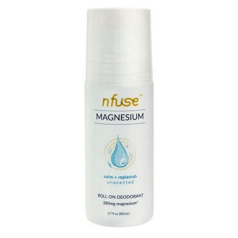 Nfuse, Magnesium Roll-On Deodorant Calm Plus Replenish Unscented, 2.7 Oz (Case Of 6) Nfuse