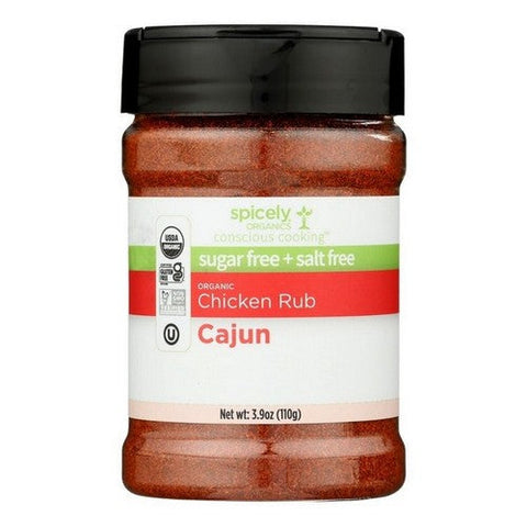 Spicely Organics, Organic Spicely Cajun Chicken Rub, 3.9 Oz (Case Of 3) Spicely Organics