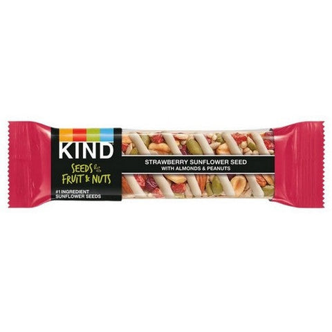 Kind, Fruit And Nuts Snack Bar Strawberry Sunflower Seeds, 1.4 Oz (Case Of 12) Kind