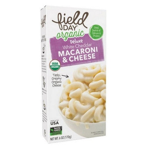 Field Day, Organic Deluxe Macaroni And Cheese White Cheddar, 6 Oz (Case Of 12) Field Day
