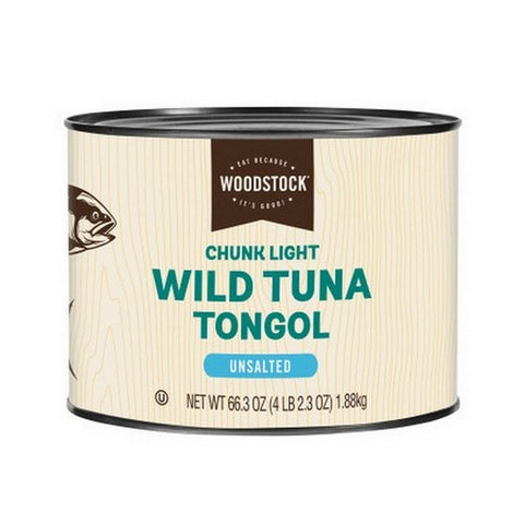 Wild Tongol Tuna Unsalted 66.3 Oz (Case Of 6) by Woodstock