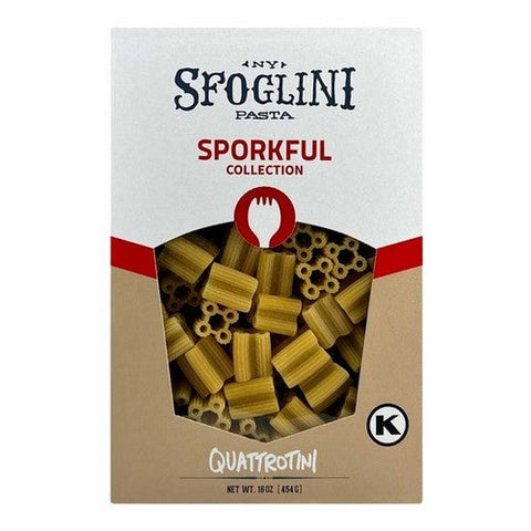 Sfoglini, Sporkful Collection Quattrotini Pasta, 16 Oz (Case Of 6) Sfoglini