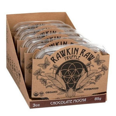Rawkin Raw, Organic Truffle Chocolate Mocha, 3 Oz (Case Of 6) Rawkin Raw