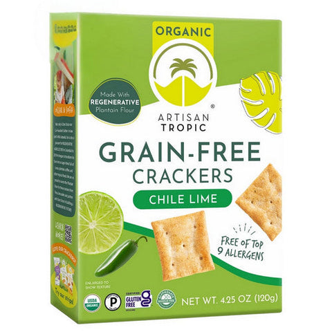Artisan Tropic, Organic Crackers Chile Lime, 4.25 Oz (Case Of 6) Artisan Tropic