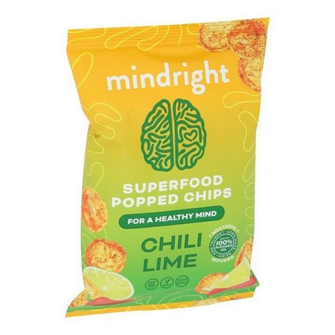 Mindright, Mandarin Chili Lime Popped Chips, 1 Oz (Case Of 24) Mindright