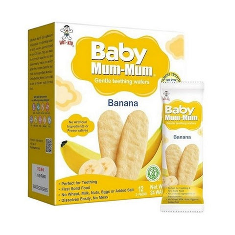 Hot Kid, Baby Mum Mum Organic Wafers Banana, 1.76 Oz (Case Of 6) Hot Kid