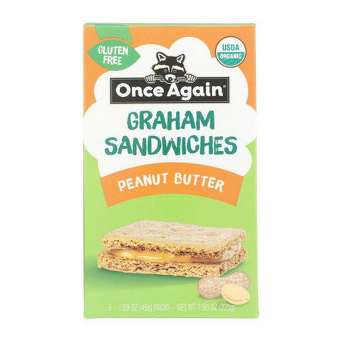 Once Again, Organic Gram Cracker Peanut Butter Sandwich, 7.95 Oz (Case Of 6) Once Again