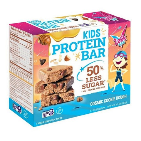 Zeek Bar, Kids Protein BarCosmic Cookie Dough, 4.7 Oz (Case Of 6) Zeek Bar