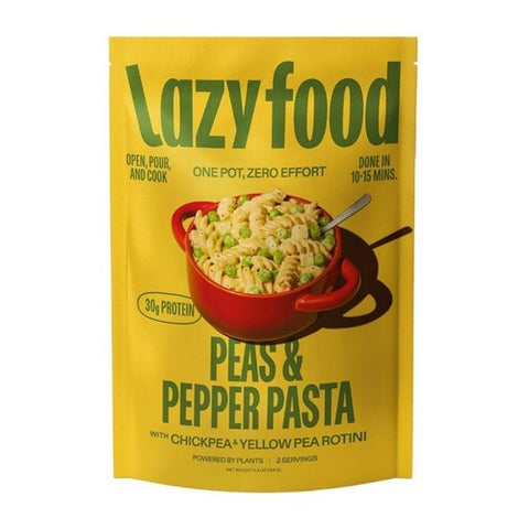 Lazy Food, Pasta Peas And Pepper, 5.4 Oz (Case Of 12) Lazy Food