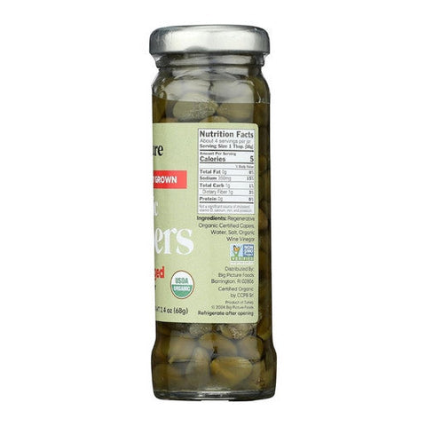 Big Picture Foods, Wild Foraged Capers, 3.5 Oz (Case Of 12) Big Picture Foods