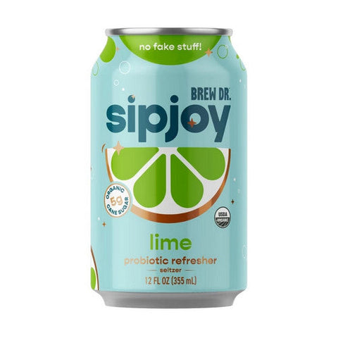 Brew Dr Kombucha, Lime Sipjoy, 12 Oz (Case Of 12) Brew Dr Kombucha