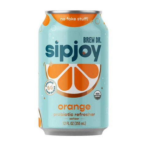 Brew Dr Kombucha, Orange Sipjoy, 12 Oz (Case Of 12) Brew Dr Kombucha
