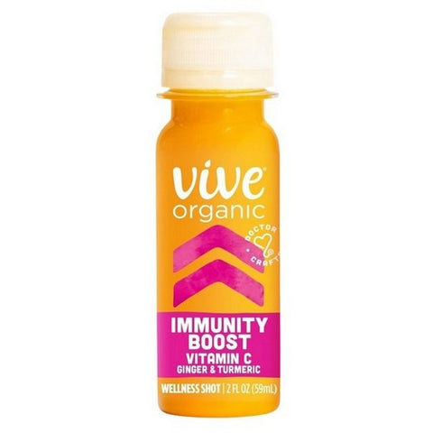 Vive Organic, Immunity Boost Vitamin C Ginger Tumeric, 2 Oz (Case Of 12) Vive Organic