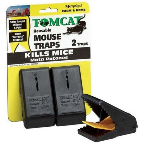 Tomcat, Tomcat Reusable Mouse Traps, 2 Pack,Black Tomcat