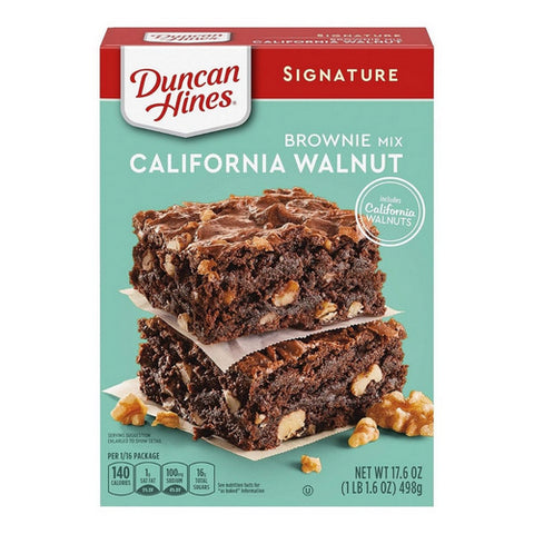 Signature California Walnut Brownie Mix 17.6 Oz (Case Of 12) by Duncan Hines