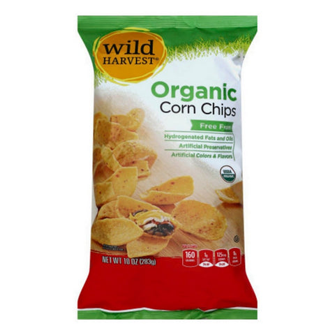 Organic Corn Chips 10 Oz (Case Of 18) by Wild Harvest