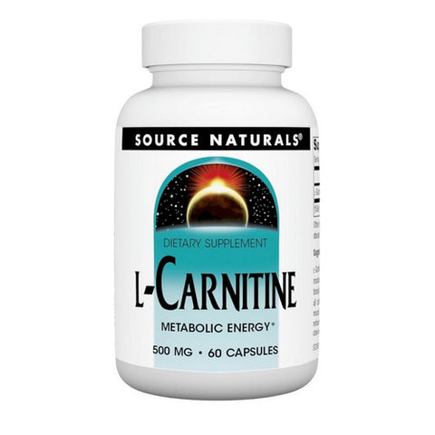 Source Naturals, L-Carnitine, 500 MG, 60 Caps Source Naturals