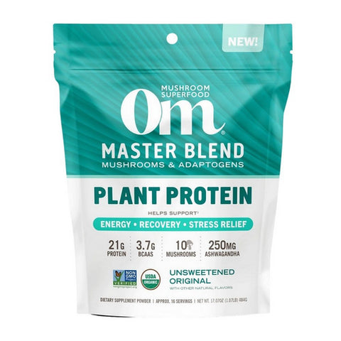 Om Mushrooms, Master Blend Unsweetened Protein, 484 Grams Om Mushrooms
