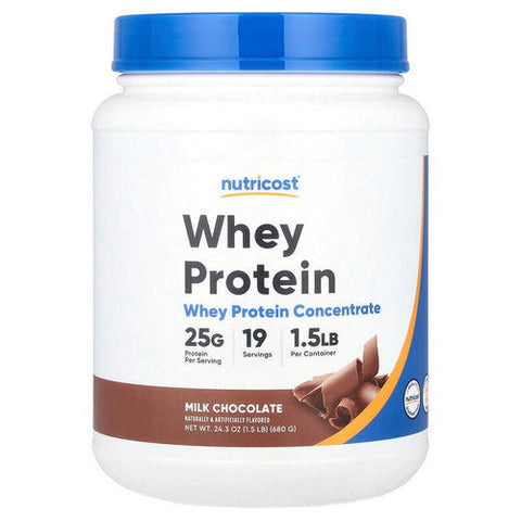 Nutricost, Whey Protein Concentrate Chocolate, 1.5 Lbs Nutricost