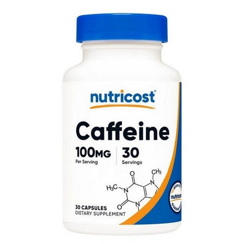 Nutricost, Caffeine Capsules, 100 Mg, 30 Count Nutricost
