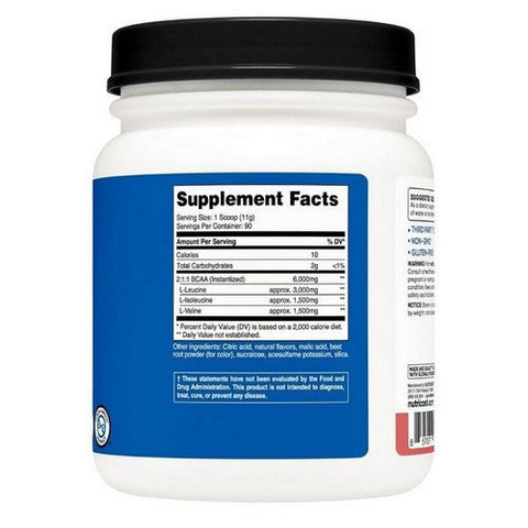 Nutricost, BCAA Powder Raspberry Lemonade, 90 Servings Nutricost