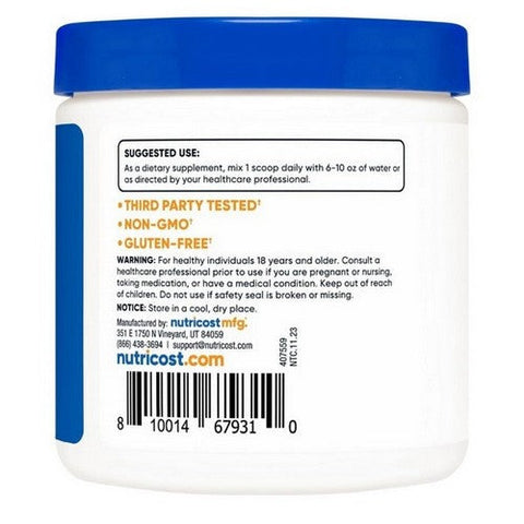 Nutricost, L-Carnitine Tartrate Unflavoured, 100 Grams Nutricost