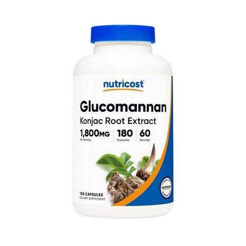 Nutricost, Glucomannan Konjac Root Extract, 1800 Mg, 180 Count Nutricost
