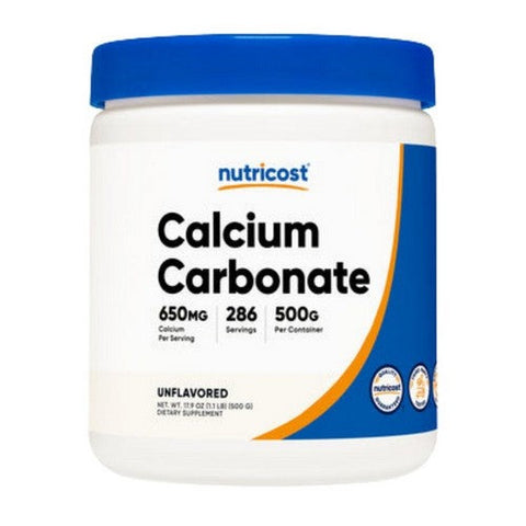Nutricost, Calcium Carbonate Powder, 500 Grams Nutricost