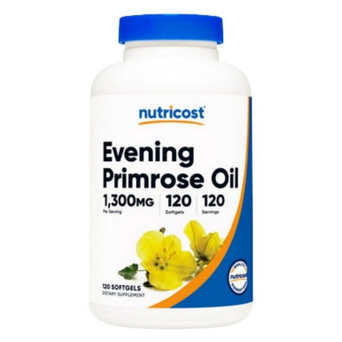 Nutricost, Evening Primrose Oil Softgels, 1,300 Mg, 120 Count Nutricost