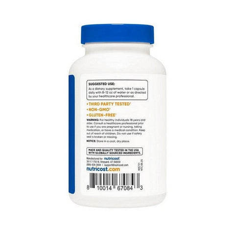 Nutricost, Ox Bile Capsules, 125 Mg, 240 Count Nutricost