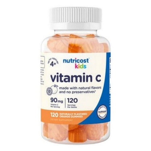 Nutricost, Kids Vitamin C Gummies, 90 Mg, 120 Count Nutricost